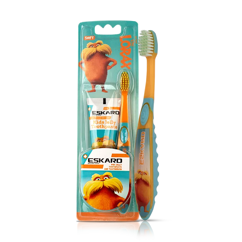 lorax with toothpaste پک مسواک و خمیردندان لوراکس